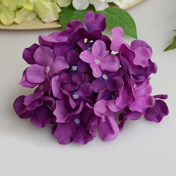 Искусственный букет гортензии цветы Шелковые с бесплатным стержнем для дома