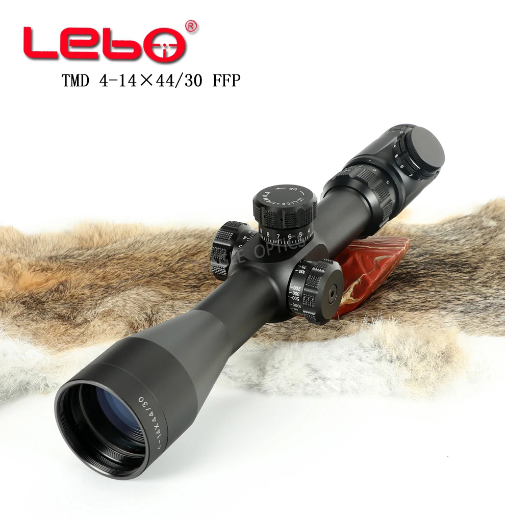 Охотничий прицел TMD4 14x44 FFP Riflescope первая фокусная плоскость с подсветкой
