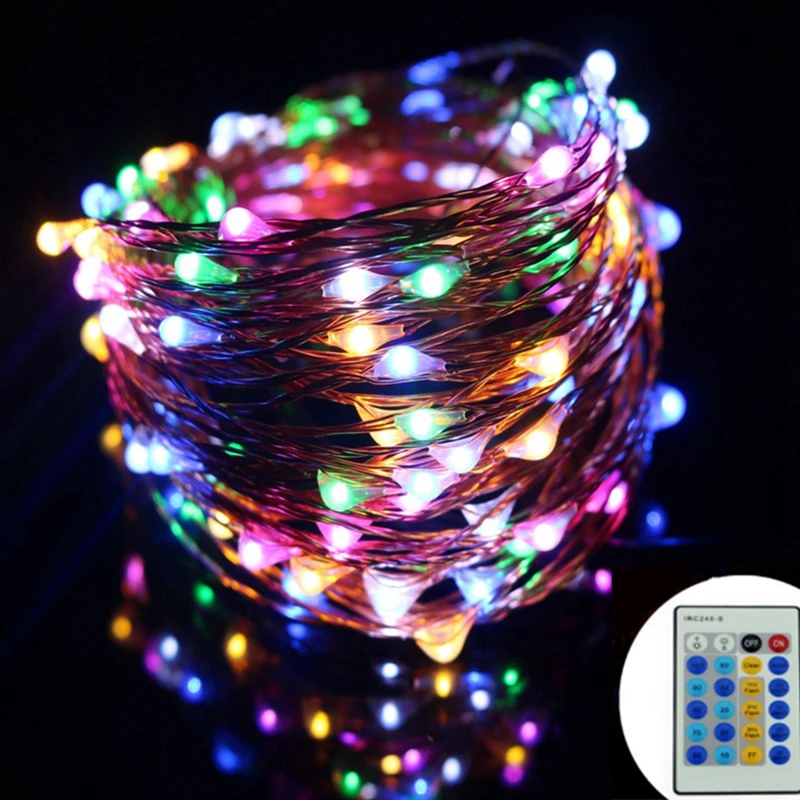 Водонепроницаемая светодиодная гирлянда с дистанционным управлением 12 В