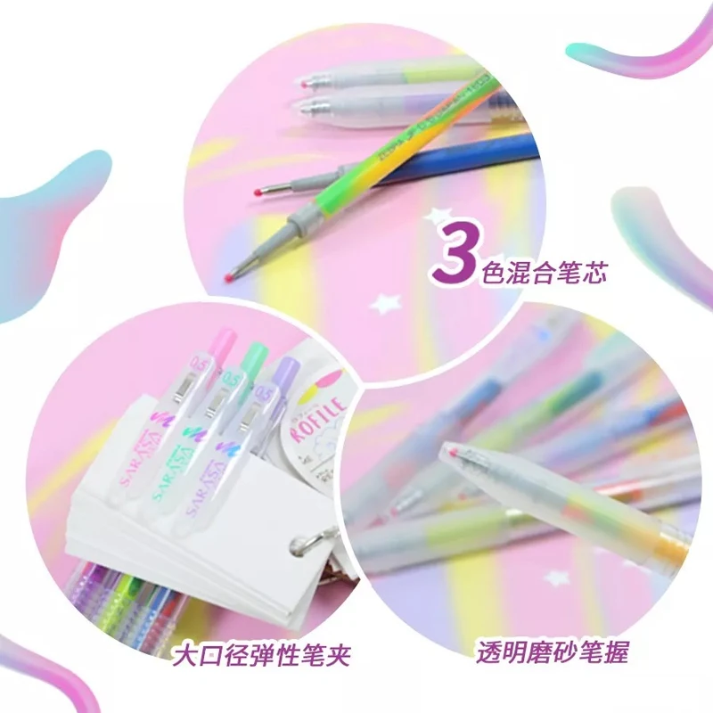 Японские Канцтовары ЗЕБРА МРАМОРНЫЕ цветные гелевые ручки 0 5 мм ограниченная