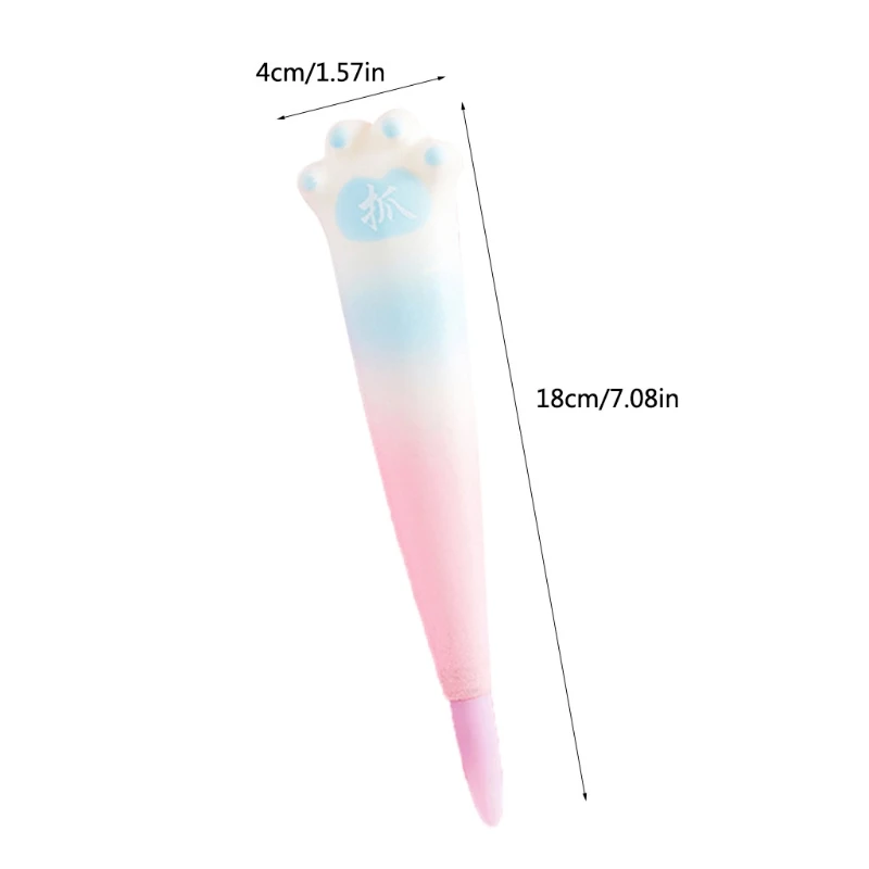 Креативная гелевая ручка в форме лапы розового котенка новинка канцелярские