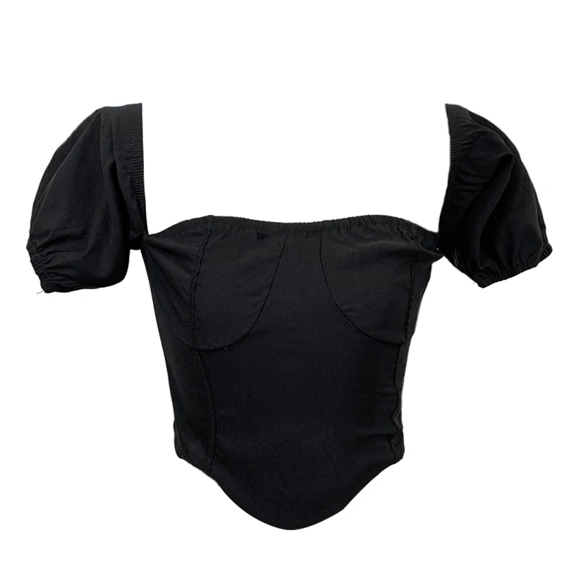 

Women Fashion Outdoor Casual Irregular Short Sleeves Solid Blouse Ladies OL Sweet Top Girls Student Elegant Daily Basic Shirts