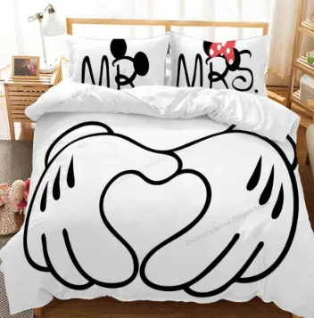 Детский комплект постельного белья Disney с Микки Маусом пододеяльник и наволочка