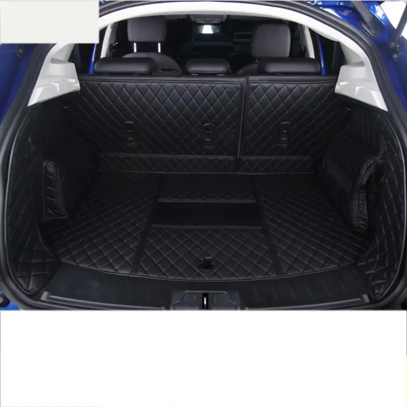 for jaguar e-pace leather car trunk mat cargo liner 2017 2018 2019 rug carpet accessories styling wearable durable