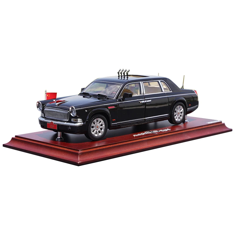 

Original factory 1:24 Century Dragon Hongqi CA7600J 70th Aniversary diecast Parade alloy car model for gift,collection