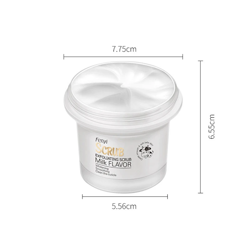 

Milk scrub moisturizing exfoliating deep cleansing exfoliating moisturizing scrub to remove dead skin 100g