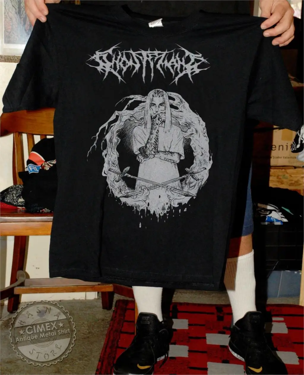 Новый Ghostemane черная футболка Редкие S 2XL|Мужские футболки| |