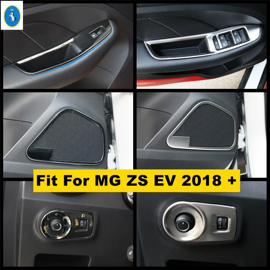 

Door Stereo Speaker / Armrest Window Lift Button / Rearview Mirror Adjustment Button Panel Cover Trim For MG ZS EV 2018 - 2022
