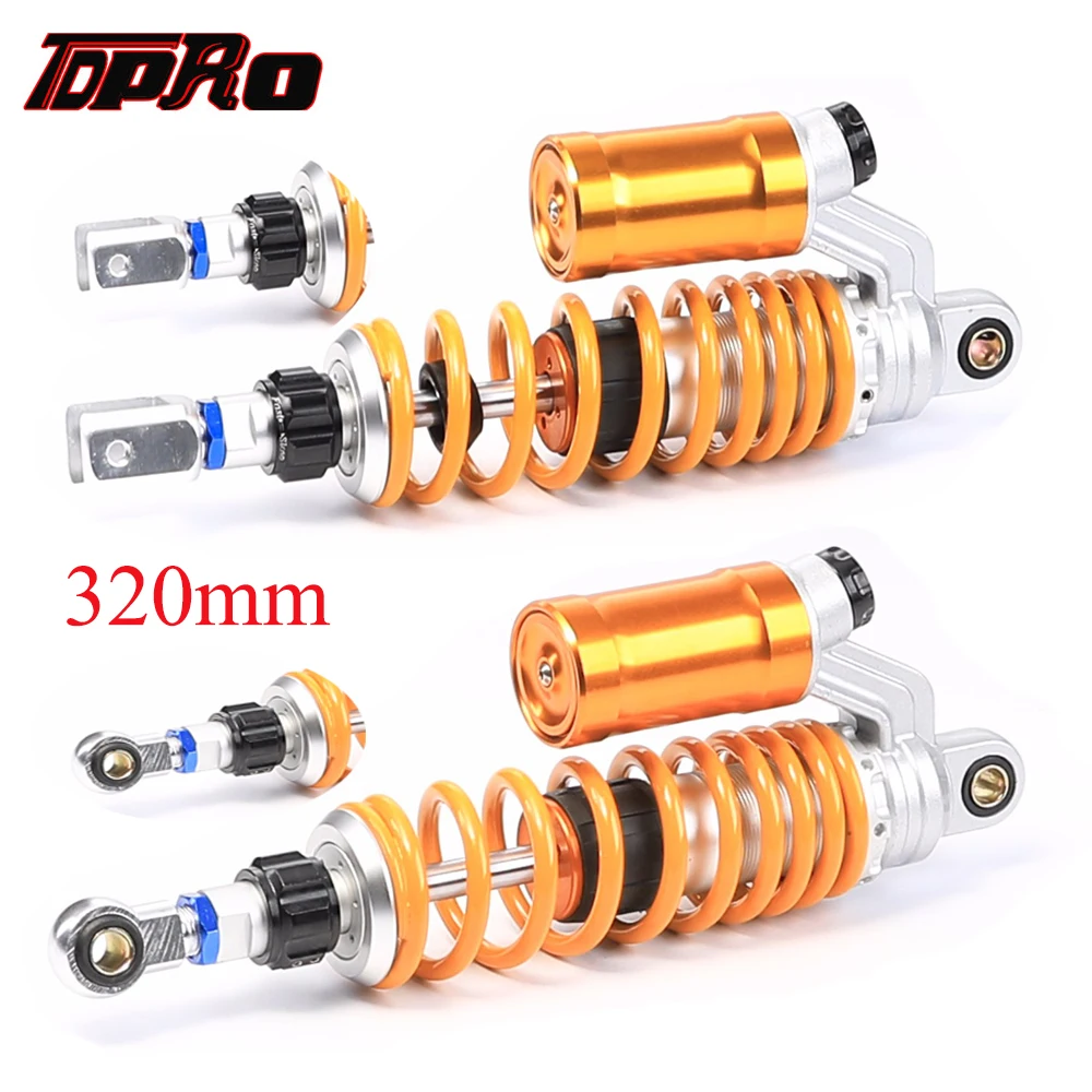 

TDPRO 12.5" 320mm 400lbs Eye to Clevis Rear Damper Air Shock Absorber Suspension For Motorcycle ATV Go Kart Quad Bike ATV Buggy