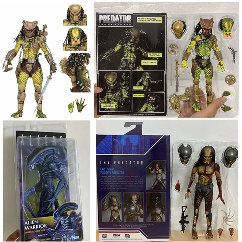 Экшн-фигурка инопланетный воин золотой лидер Kenner шеф клана NECA старшая
