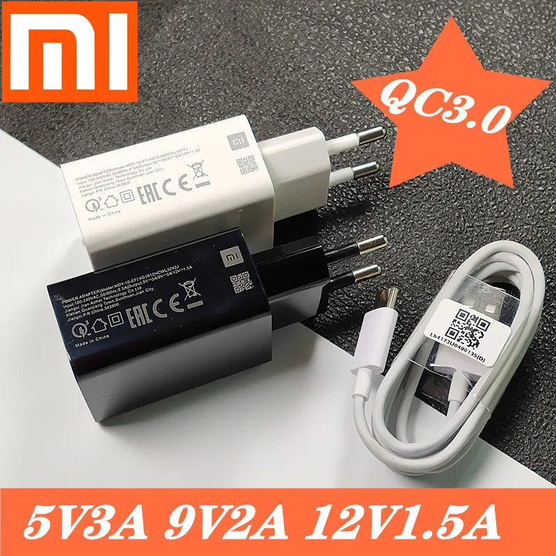 Оригинальное зарядное устройство Xiao mi 18 Вт QC 3,0 EU Быстрая Зарядка адаптер питания для mi 8 lite 9 lite se 9t pro a3 max 3 redmi note 7 8 pro