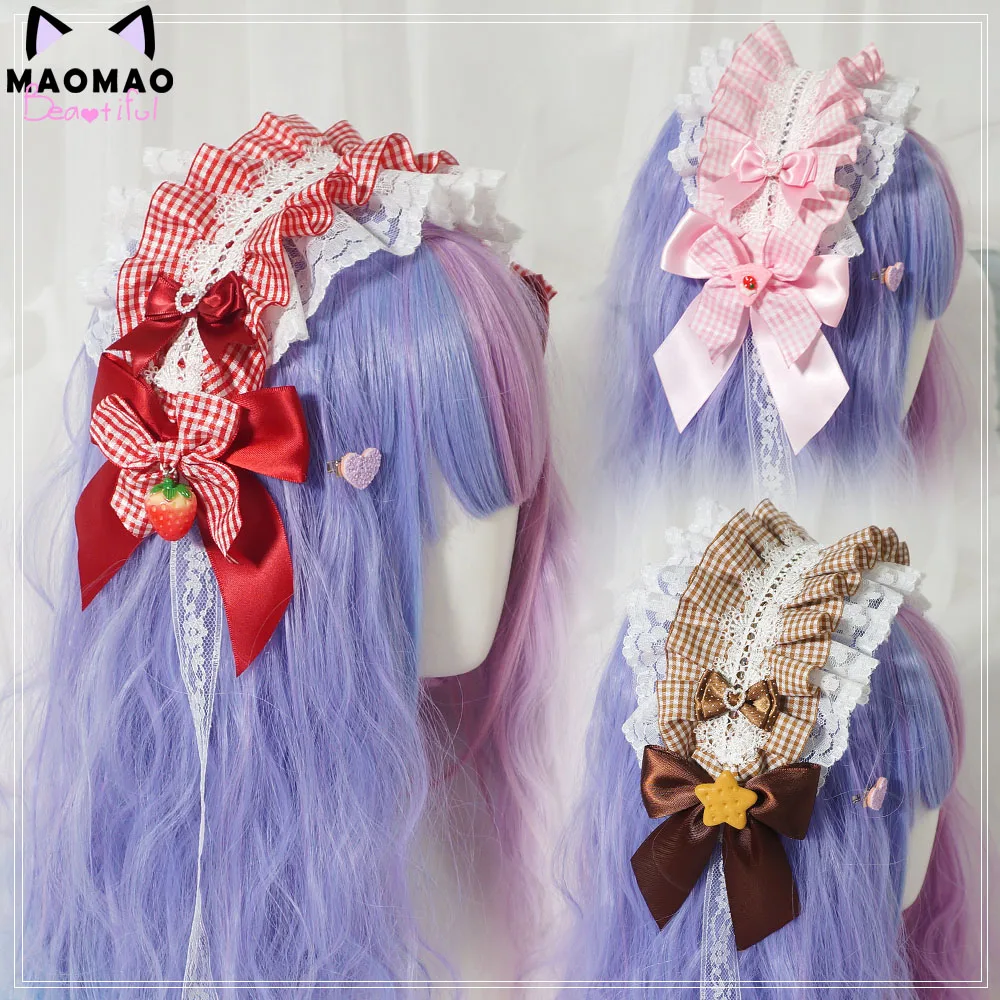 Лолита бант печенье медведь плед Мягкая сестра KC головной убор для девочек милая