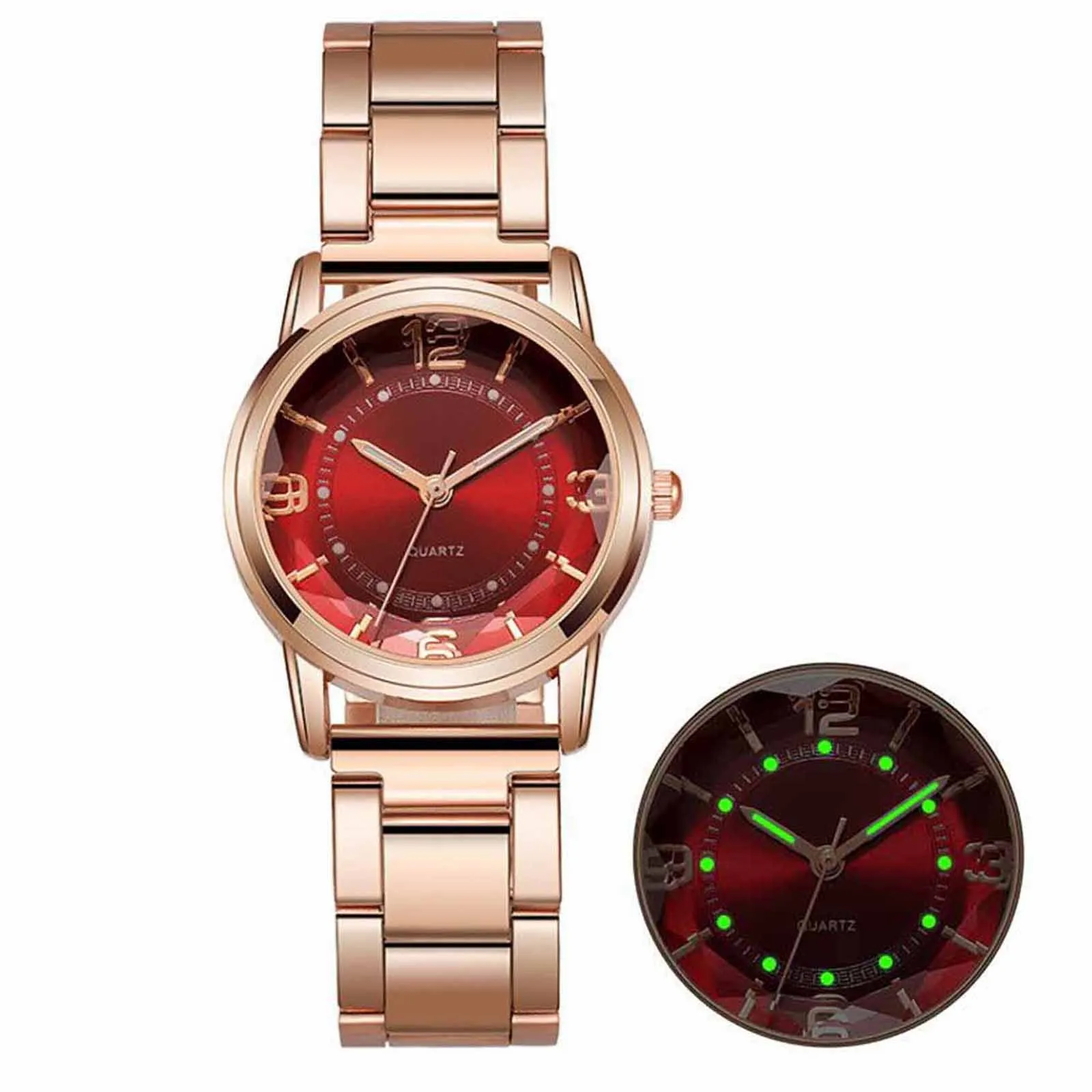 

Luminous Top Luxury Brand Watches Jewelry Quartz Watch Stainless Steel Dial Casual Bracele Watch Relogios Feminino Fashions