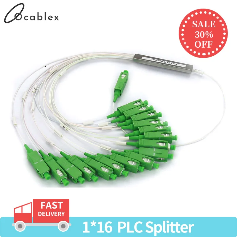 10 шт./лот 1X2 1X4 1X8 1X16 1X32 PLC SC/APC SM 0 9 мм G657A1 PVC 1 м FTTH волоконно оптический