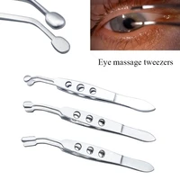 ophthalmic tweezers clamp metal palpebral gland massage meibomian flap eyelid forceps clip eye apparatus medical surgery tool