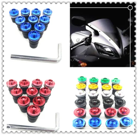 Комплект болтов для крепления ветрового стекла мотоцикла 5 мм винтовые гайки