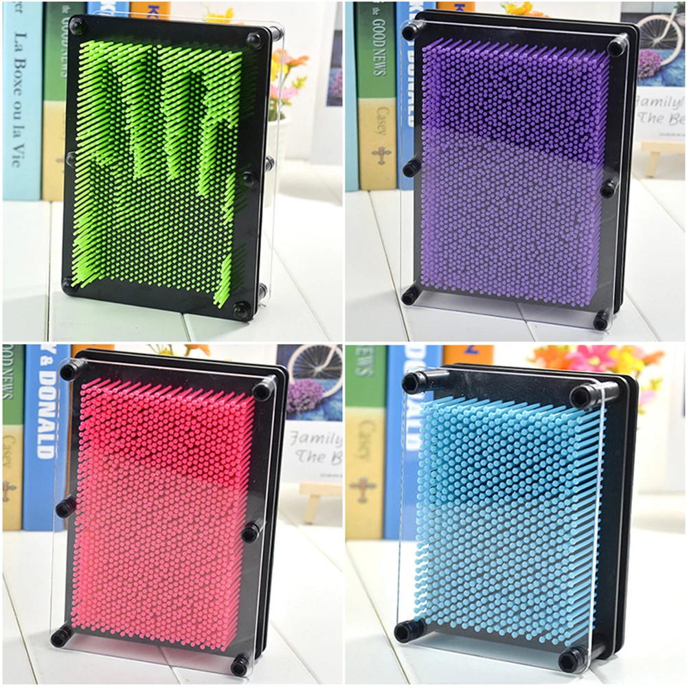 Волшебная 3D Ручная игла резьба Форма стерео фигурки жестов миниатюрные DIY Pin Art