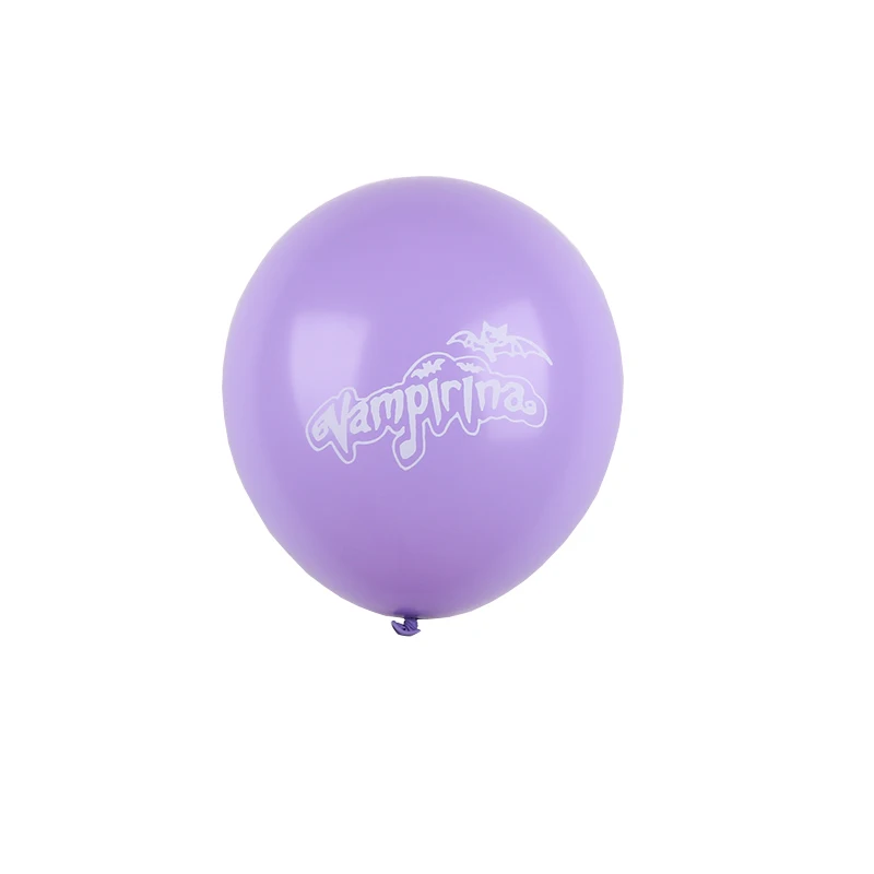 Purple 16 шт./лот 12 дюймов Vampirina латексный надувной шар на день рождения Декор для Хеллоуин-вечеринки принадлежности Свадебные украшения воздушные шары - Цвет: Purple