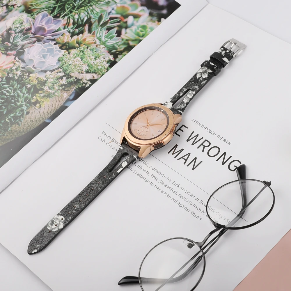 Кожаный ремешок для samsung Galaxy Watch 42 мм 46 мм, ремешок из натуральной кожи, сменный Браслет для Galaxy Watch Active Galaxy
