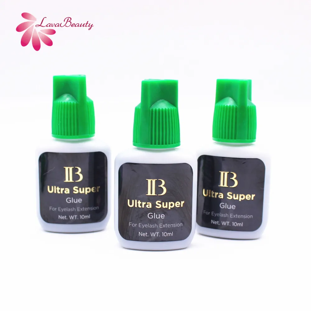 

Korea Original i-beauty IB Ultra Super Glue 10ml Professional Individual Eyelash Extensions Glue Green Cap 3 bottles/lot