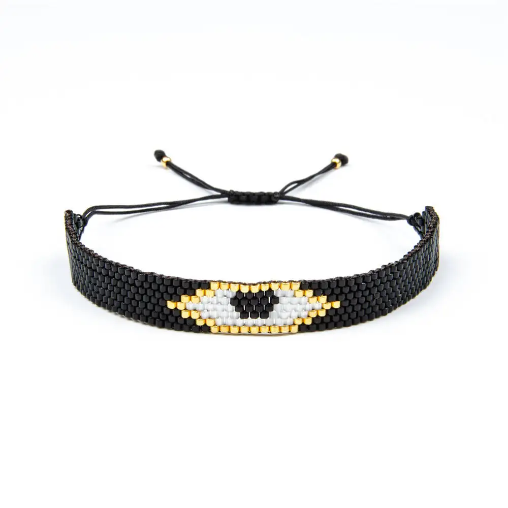 Женский браслет Go2boho MIYUKI Evil Eye эмалированный бисер мужские ювелирные изделия