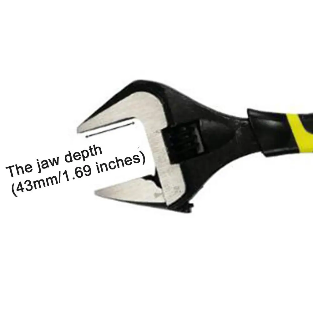 Регулируемый гаечный ключ нескользящий с широким отверстием ручные инструменты