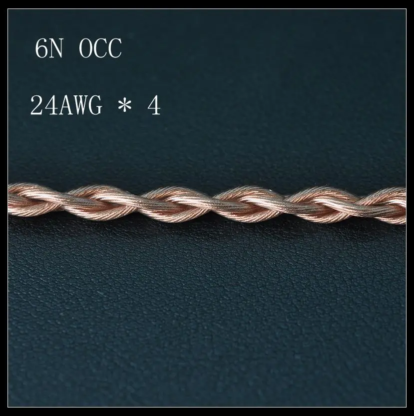 Улучшенная линия для наушников 24AWG 6N OCC с 4 сердечниками толщиной завершения
