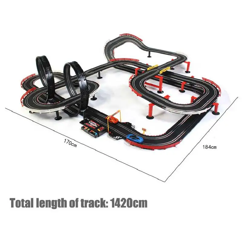 Электрический трек набор поездов двойной автомат дистанционное управление