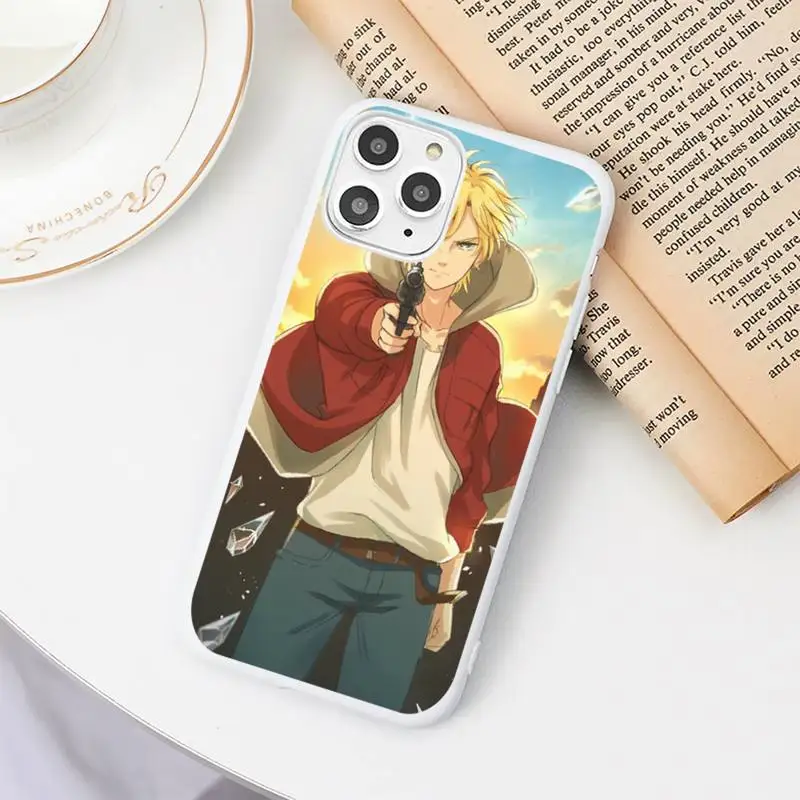 

Hot Banana Fish Anime Phone Case Candy Color White for iPhone 11 pro XS MAX 8 7 6 6S Plus X 5S SE 2020 XR