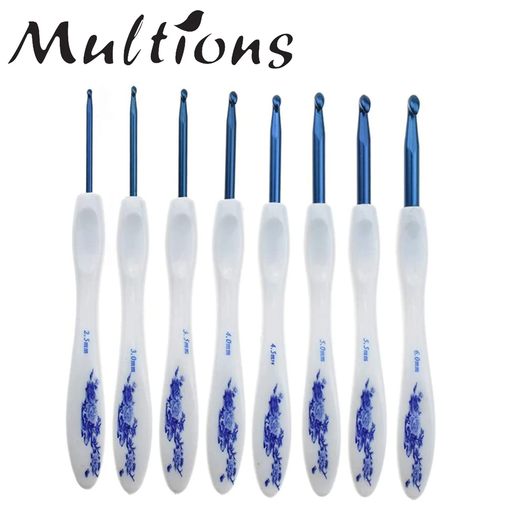 8 шт. пластиковые спицы для вязания 2 5 6 мм|Швейные иглы| |