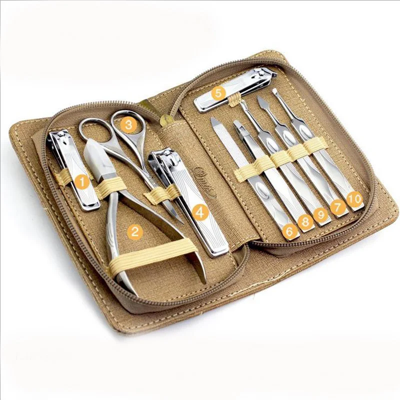 

Nail Clippers Set Manicure Pedicure Tools Set Household Stainless Steel Ear Spoon Nail Cutters Nail Scissors Tools High Quality