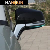 4pcs high quality car accessory abs rear view side mirror decorative trim for toyota rav4 2019 2020