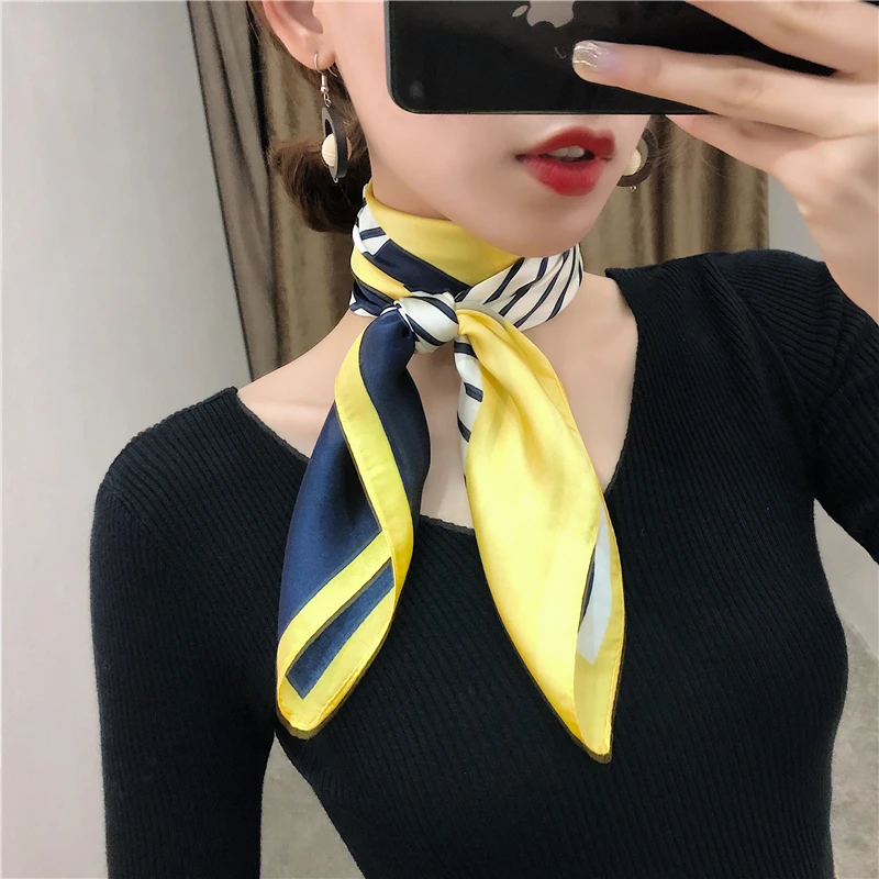 Дизайн, шарф для женщин, цепь, лошадь, принт, платок, животное, desigual, Маленькая шаль, роскошный бренд, атлас, квадратный шарф для женщин