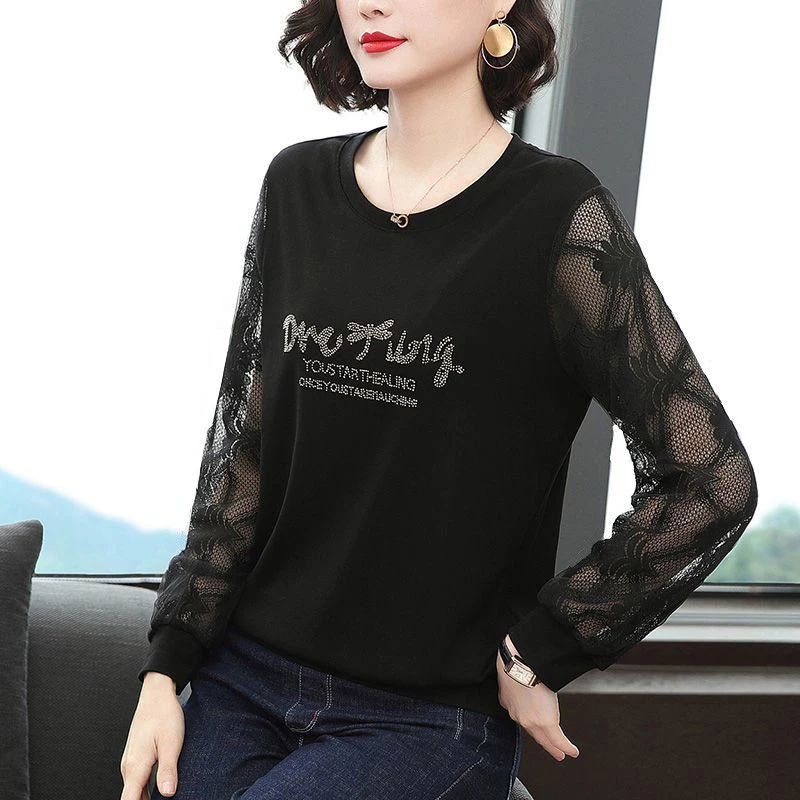 

Women Spring Summer Style Lace Blouses Shirts Tops Lady Casual Hollow out Sleeve O-Neck Lace Blusas Tops ZZ0096