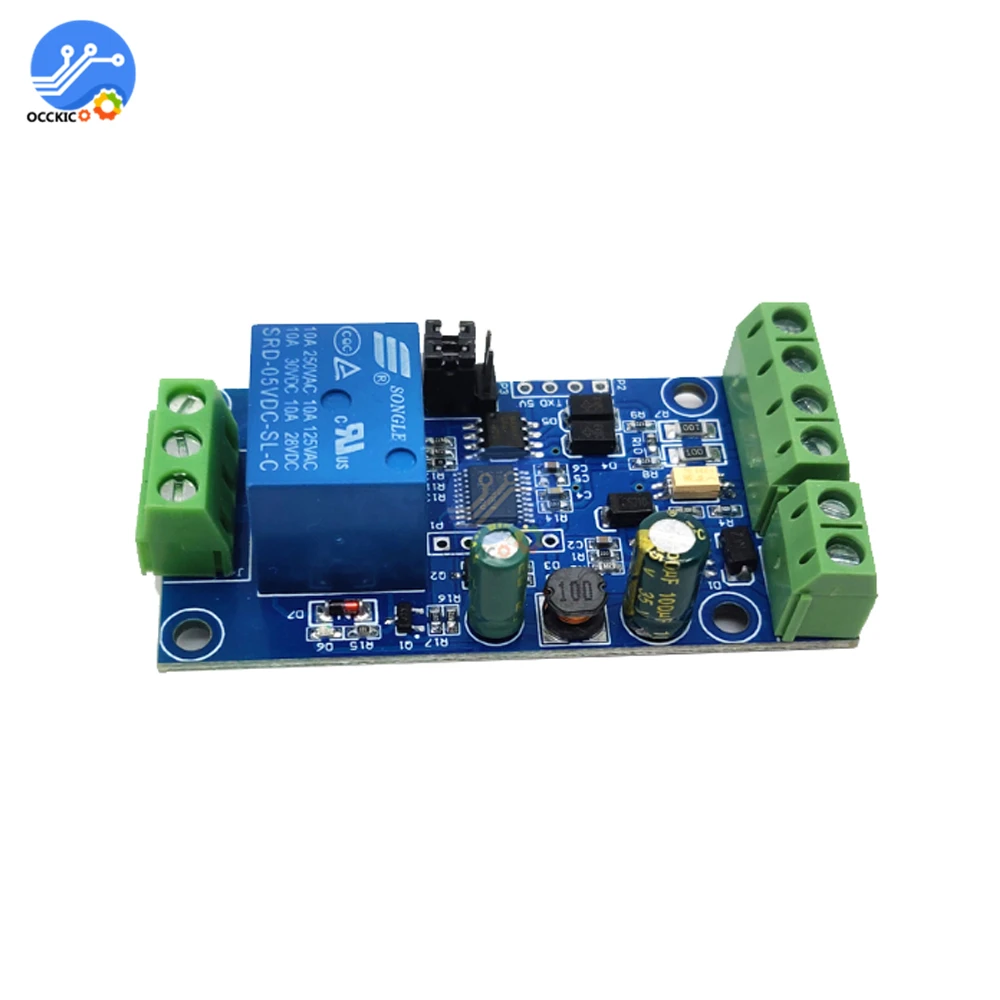 Релейный модуль Modbus RTU 1/2 каналов 7 24 В четырехканальный релейный выход 12