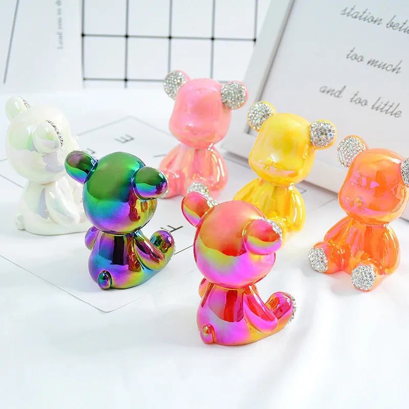 Украшение интерьера автомобиля Гальваника смолы медведь украшение украшения