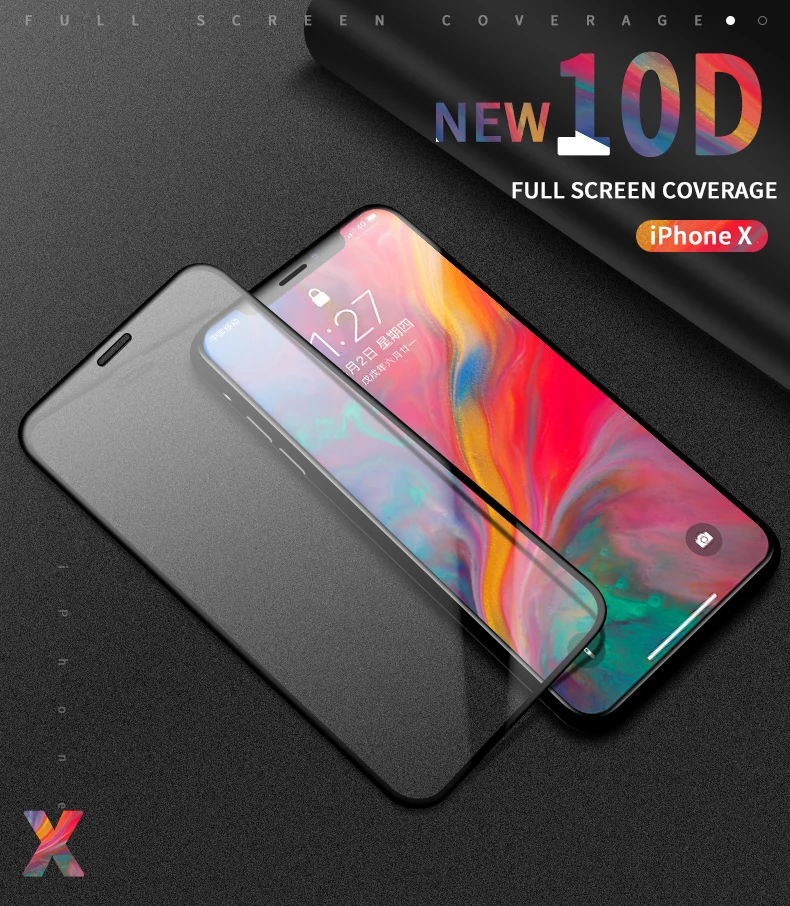 200 шт. 10D полное клеевое защитное закаленное стекло для iPhone 11 Pro Max 8 7 6 6s Plus X XS XR