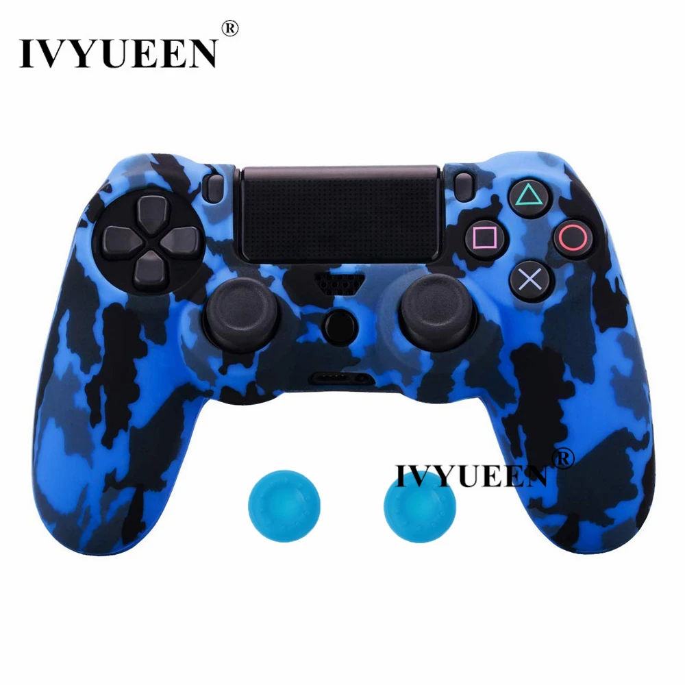 IVYUEEN для sony playstation 4 PS4 Pro тонкий контроллер силиконовый чехол защитная кожа с аналоговой рукояткой для PS4 DS4 геймпад