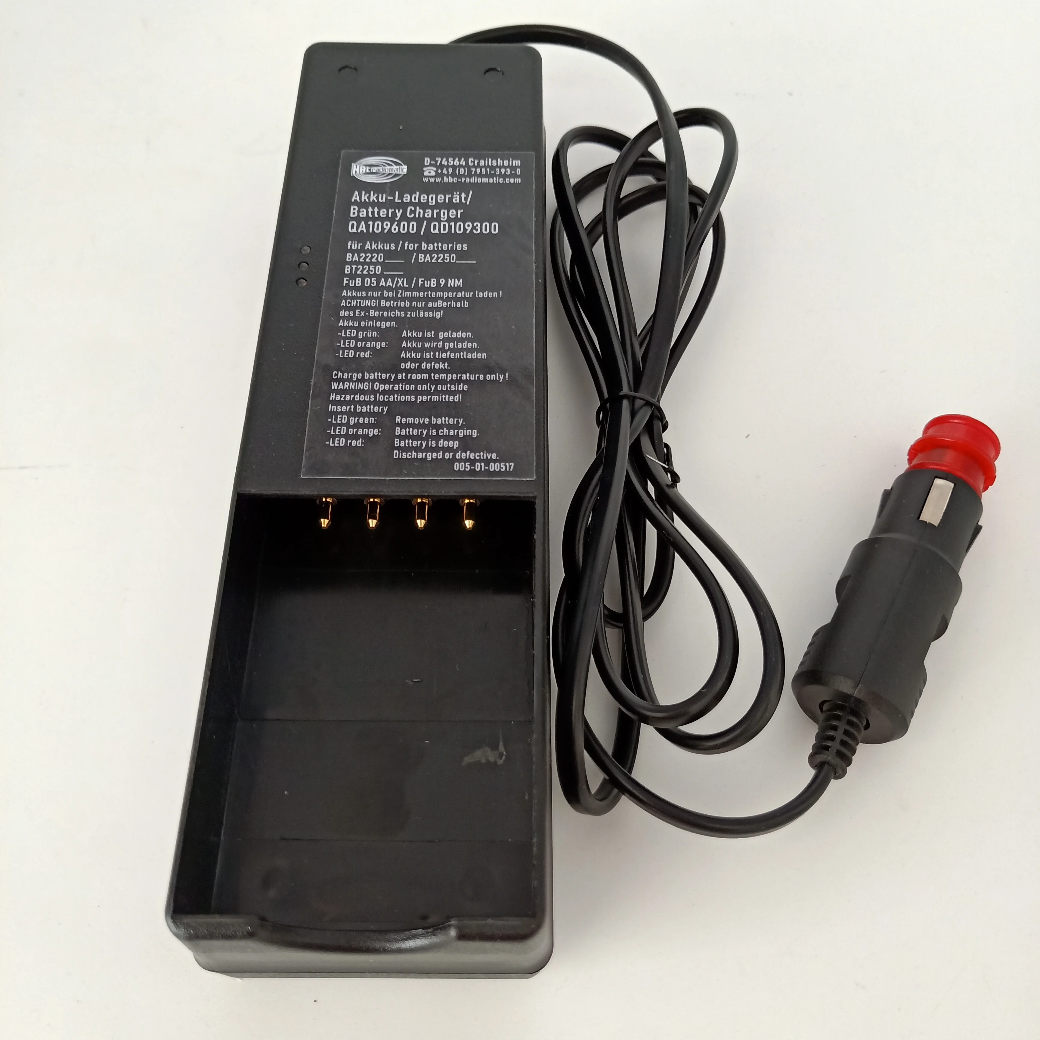 

BATTERY CHARGER (CABIN) For SANY OEM:B229900000037
