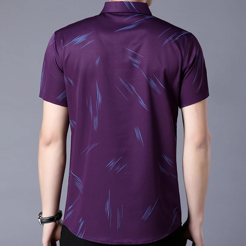 2021 брендовая Повседневная Качественная мужская рубашка роскошного размера плюс