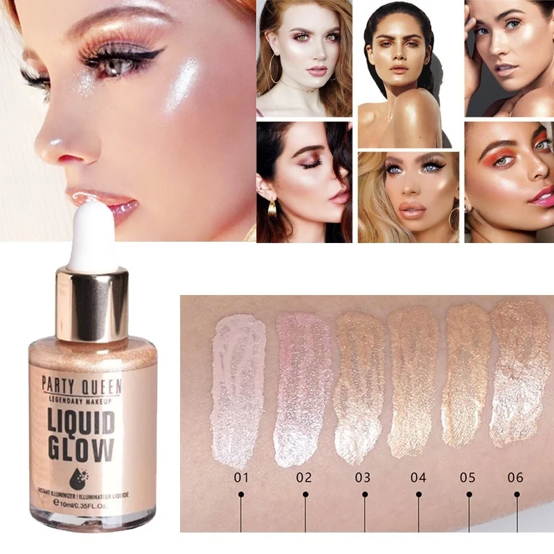 10 мл Хайлайтер для лица Контур Макияж мерцающий праймер Осветляющий