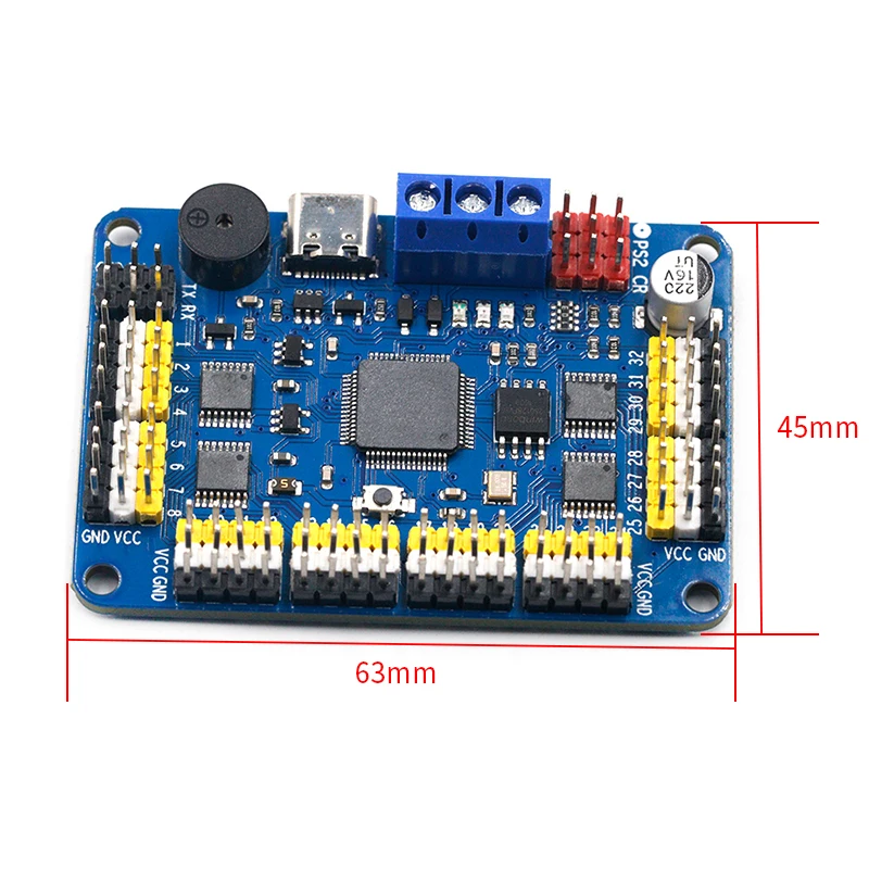 Новая версия 32 канальный робот Серводвигатель управления серводвигателем PS 2