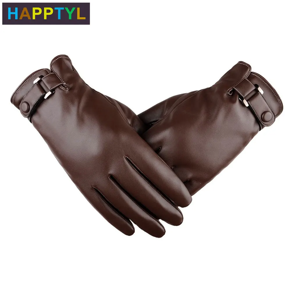 HAPPTYL 1 пара мужские перчатки с сенсорным экраном теплые толстые зимние