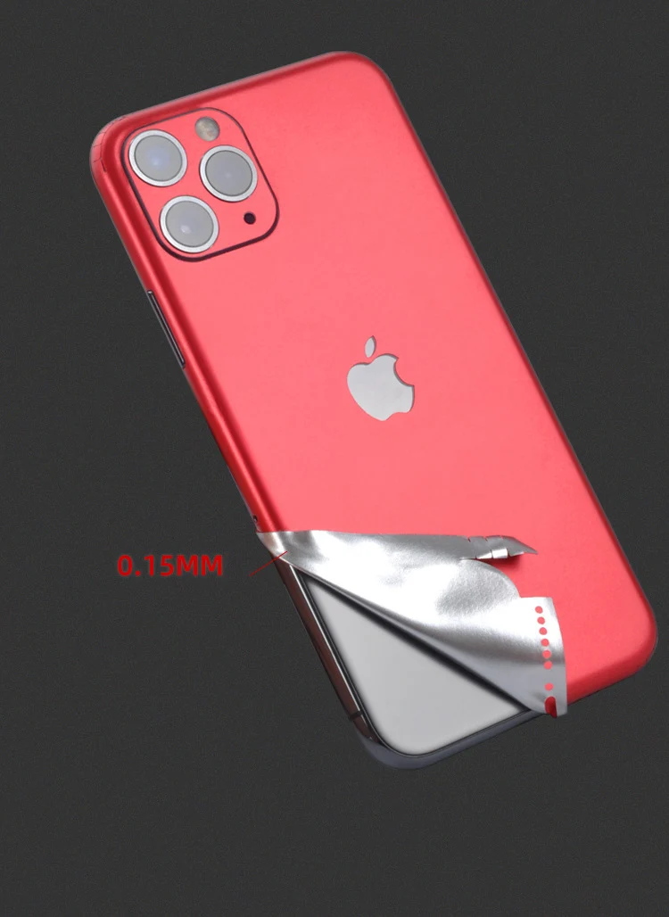 Красная фиолетовая Лазерная Зеленая задняя пленка для Apple IPhone 11 Pro Max 11 Pro алюминиевая матовая против царапин ультратонкая конструкция