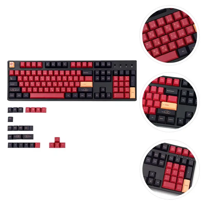 

1 Set Keyboard Keycaps Durable High Quality Sturdy Premium Prime Keycaps Decor for Laptop Computer