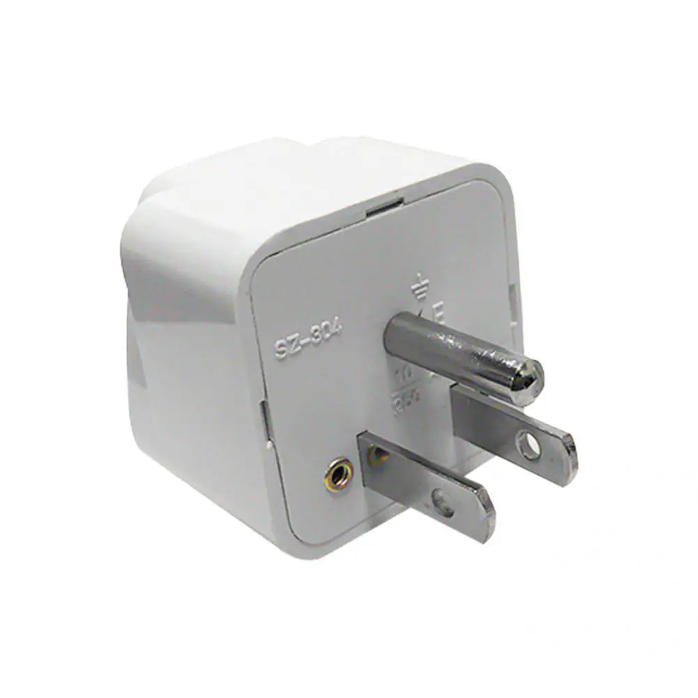 

Practical UK/EU/AU to US 3Pin Travel Plug Adapter Power Plug Converter Lightweight Plug Play
