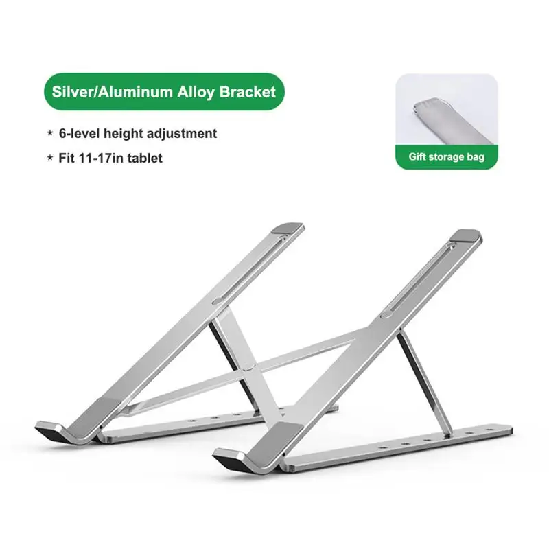 

Folding Laptop Holder PC Stand Stretching Legs Adjusting Angles For Computer Notebook Portable Lap Desk Tablet Mount