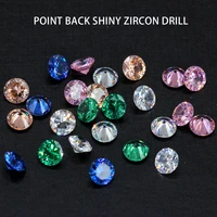 20p 6 0mm 8 0mm 10mm aaaaa grade cubic zirconia stone multicolor round cut loose for gems womans jewelry nail art accessories