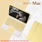 Чехол для iPad 10,2, чехол с клавиатурой для Apple iPad 7 7-го поколения A2197 A2198, чехол с держателем для карандашей, тачпадом, клавиатурой и мышью