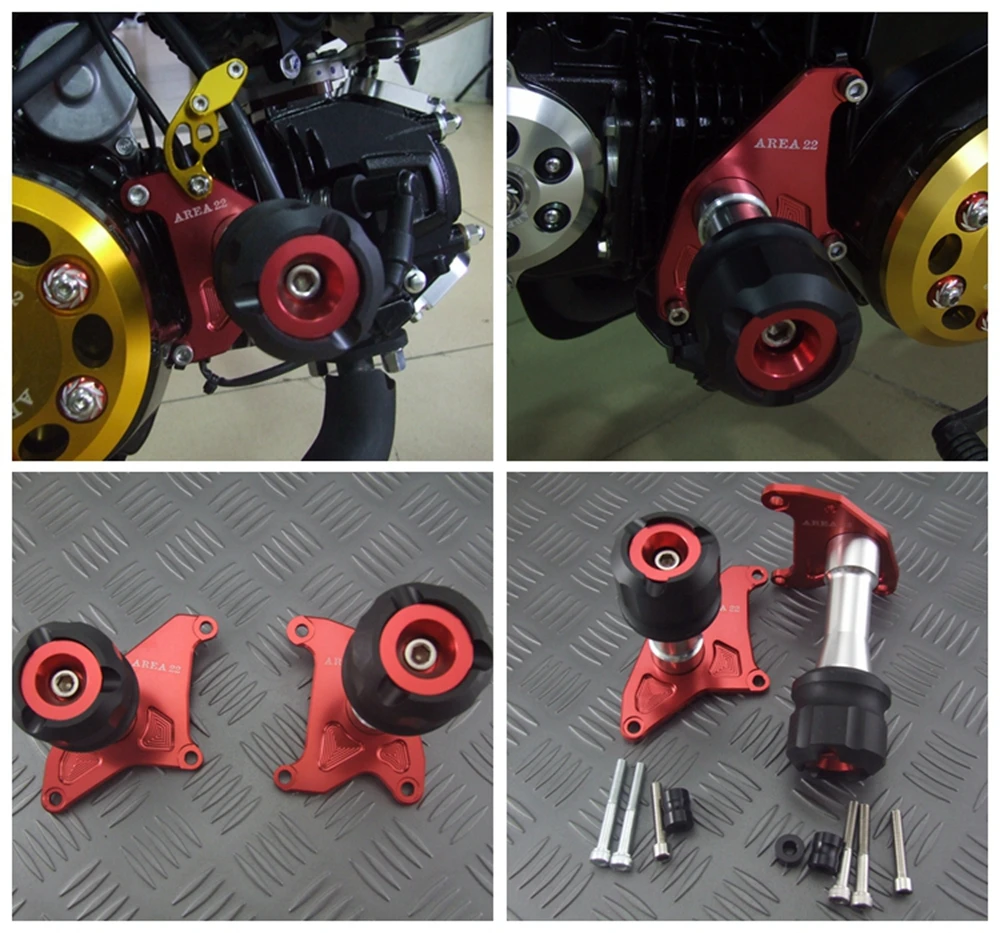 

Motorcycle Engine Crash Pads Frame Sliders Protector For Honda Grom MSX125 MSX125SF MSX 125 125SF 2013 2014 2015 2016-2019
